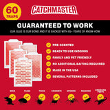 CATCHMASTER 60M Mouse & Insect Glue Board Trap - Pack of 60