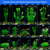 MyLifeUNIT Aquarium Plants, 20 Pack Artificial Fish Tank Plants for Aquarium Decorations (Green)