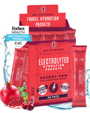 KEY NUTRIENTS Electrolytes Powder Packets - Sweet Cherry-Pom 20 Pack Hydration Packets - Travel Hydration Powder - No Sugar, No Calories, Gluten Free - Made in USA