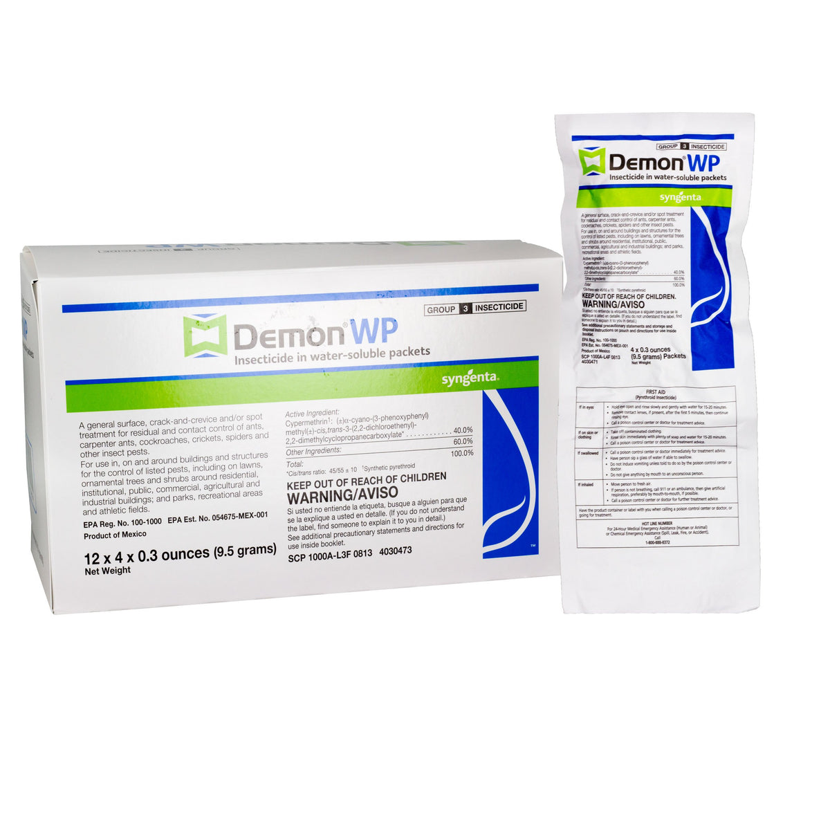 Demon WP Insecticide 1 Envelope Containing 4 Water-Soluble 9.5 Gram Pa