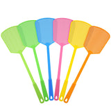 Kensizer 6-Pack Plastic Fly Swatters Heavy Duty, Multi Pack Matamoscas, Jumbo Long Handle Fly Swat Shatter Bulk, Large Bug Swatter That Work for Indoor and Outdoor