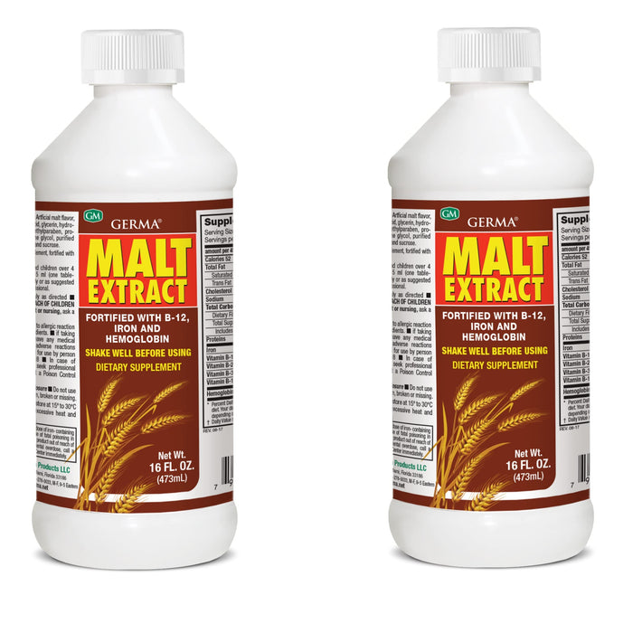 Extracto de Malta 16oz Malt Extract Fortified with B-12 and Iron 2pk