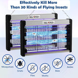 Qualirey 2 Pcs Electric Bug Zapper Summer Indoor Outdoor Electric Bug Zapper 6w Purple UV Light Fruit Flies Mosquito Killer Lamp Indoor Insect Killer Plug in Electric Fly Trap for Home Outdoor