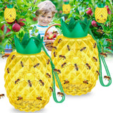 Wasp Traps Catcher - Honey Bee Trap, Insect Catcher, Wasp Trap, Bee Trap, Outdoor Wasp Deterrent Killer, Reusable Insects Traps Bee Catcher for Hornets, Yellow