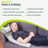 ProsourceFit Acupressure Mat and Pillow Set for Back/Neck Pain Relief and Muscle Relaxation