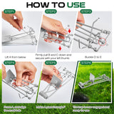 Qualirey 8 Pcs Outdoor Gopher Trap Easy Set Mole Trap Weather Resistant Gopher Killer Vole Trap for Lawn Garden Farm (Silver)