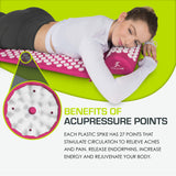 ProsourceFit Acupressure Mat and Pillow Set for Back/Neck Pain Relief and Muscle Relaxation