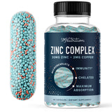 SMNutrition Zinc 30mg Microbeadlets with Copper, 60 Capsules - Gluten-Free, Vegan, Non-GMO, Third-Party Tested