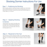 Truform Stocking Donner, Helper for Applying Compression Socks, Regular Size Donning Zone with Tall Handles