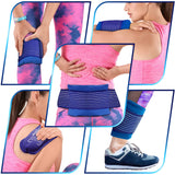 Medvice 2 Reusable Hot and Cold Ice Packs for Injuries, Joint Pain, Muscle Soreness and Body Inflammation - Reusable Gel Wraps - Adjustable & Flexible for Knees, Back, Shoulders, Arms and Legs