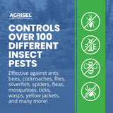 Agrisel Zone Plus Insect & Pest Control, Broad Spectrum, for Indoor & Outdoor, Effective Against 100 Pests, Eco-Friendly, 3-Pack of Disposable is Included with Purchase, 128 Ounce