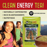 ECOTEAS - Organic Unsmoked Yerba Mate Tea Pure Loose Leaf 1Lb Detox Hi Caf Energy