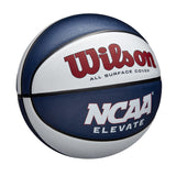 Wilson NCAA Elevate Basketball - Size 7-29.5", White/Navy