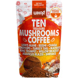 Wixar Mushroom Coffee Blend - Ten Treasure Mushrooms Extract Instant Coffee Powder with Lions Mane, Turkey Tail, Reishi, Chaga, Shiitake, Maitake, Cordyceps, Complex - 5oz Mushroom Supplement