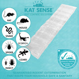 Kat Sense Sticky Rat Traps 'N Mouse Glue Traps That Work for Trapping Snakes Spiders Roaches N Other Rodents, 2 XL Large Heavy Duty Clear Pre Baited Mats, Indoor Outdoor Non Multi Catch Pest Trap