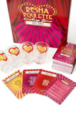 Caresha Please - Resha Roulette - A Drinking Card Game for Parties and More - Includes 120 Cards and 4 Shot Glasses