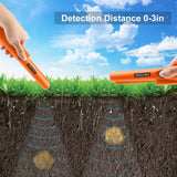 Dmyond Metal Detector Pinpointer, Professional Waterproof Handheld Pin Pointer Wand, Search Treasure Pinpointing Finder Probe with 9V Battery for Adults, Kids - Orange