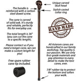 Skull Cane - Handmade - Skull Walking Stick | Vampire Gothic Walking Cane | Skull Canes for Men, Cool Steampunk Cane for Men (36 Inch)