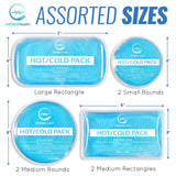 Reusable Hot and Cold Gel Ice Packs for Injuries - Cold Compress, Ice Pack, Gel Ice Packs, Cold Pack, Gel Ice Pack, Cold Packs for Injuries - 7 Pack