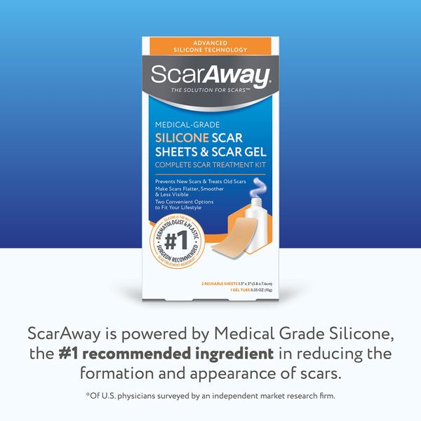 ScarAway Complete Scar Treatment Kit, Clinically Supported Scar Treatm
