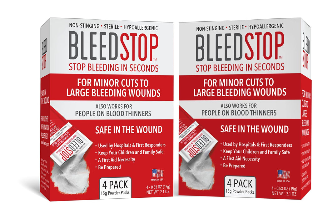 Moderate Powder BleedStop™ First Aid Powder for Blood Clotting, Trauma Kit, Blood Thin