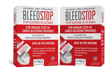 BleedStop™ First Aid Powder for Blood Clotting, Trauma Kit, Blood Thinner Patients, Camping Safety, and Survival Equipment for Moderate to Severe Bleeding Wounds or Nosebleeds (Double 4 Pack 15g)