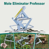 2 Pcs Mole Traps,Galvanized Steel Mole Scissor Trap,Reusable Mole Trap,Mole Killer,Easy Set Mole Eliminator Trap for Lawns-