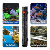 AIWEK Aquarium Heater 50W 100W 300W 500W Upgraded Fish Tank Heater with Leaving Water Automatically Stop Heating and Advanced Temperature Control System (500W)