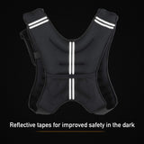 ZELUS Weighted Vest, 4lb/6lb/8lb/12lb/16lb/20lb Weight Vest with Reflective Stripe for Workout, Strength Training, Running, Fitness, Muscle Building, Weight Loss, Weightlifting (8)