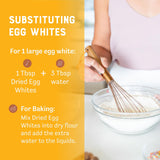 Judee’s Dried Egg White Protein Powder 2 lb - Pasteurized, USDA Certified, 100% Non-GMO - Gluten-Free and Nut-Free - Just One Ingredient - Made in USA - Use in Baking - Make Whipped Egg Whites