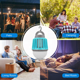 Wisely Bug Zapper Outdoor/Indoor Electric, USB-C Rechargeable Mosquito Killer Lantern Lamp, Portable Insect Electronic Zapper Indoor Trap, with LED Light Oceanblue