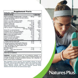 NaturesPlus Hema-Plex Iron - 60 Tablets - 85 mg Elemental Iron + Vitamin C & Bioflavonoids for Healthy Red Blood Cells - Vegan, Gluten Free - 30 Servings