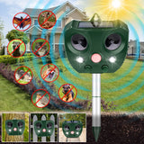 Protecker Ultrasonic Animal Repellent Outdoor,Solar Cat Repellent Outdoor with Motion and Light Sensor and Sound,Cat Bird Deer Squirrel Ultrasonic Animal Pest Repeller Deterrent Devices for Yard