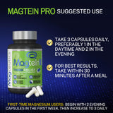 Magceutics MagteinPRO - Clinically Studied, Highly Absorbable Magnesium L-Threonate and Magnesium Taurate for Brain Discomforts, PMS and Cramp Relief - 90 Veg Caps