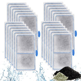 24 Pack Filter Cartridges for Top Fin EF-S Element and BF5 BETTAFLO, Thickened Fish Tank Remplacement Filters Cartridge with Zeolite