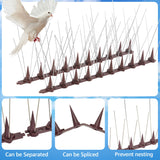 BORHOOD Bird Spikes, 16 Pack Bird Deterrent Spikes, Bird Repellent Devices Outdoor, Bird Spikes for Pigeons and Other Small Birds, Cats Squirrels Raccoons for Fence Roof Windowsill