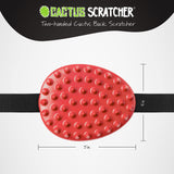 Cactus Scratcher Original Back Scratcher with 2 Sides Featuring Aggressive and Soft Spikes, Great for The Mobility Impaired and Hard-to-Reach Places, Makes an Awesome After-Surgery Gift - Red