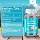 AFXMATE Ashwagandha Gummies & Vitamin D Gummies for Men & Women 120 Count Aswangdha Supplement (Non-GMO, Sugar Free & Gluten Free)