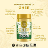 4th & Heart Original Grass-Fed Ghee, 32 Ounce, Keto, Pasture Raised, Non-GMO, Lactose and Casein Free, Certified Paleo