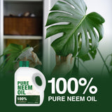 Pure Zuprime Neem Oil for Plants - Organic Neem Oil Spray for Plants,100% Cold Pressed Neem Oil, All-Natural Neem Oil Concentrate Leaf Polish for Plants, Pure Neem Oil - (34 Oz)