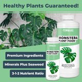 Monstera Plant Food for Monsteras and Philodendrons, Tropical Houseplant Liquid Fertilizer 32 oz (1 Quart)