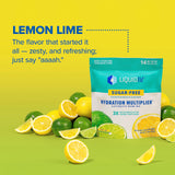 Liquid I.V. Sugar-Free Hydration Multiplier - Lemon Lime – Sugar-Free Hydration Powder Packets  | Electrolyte Drink Mix | Easy Open Single-Serving Stick | Non-GMO | 168 Sticks