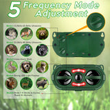 Ultrasonic Animal Repeller,Solar Powered Animal Repellent Outdoor Cat Repellent Dog Deterrent Waterproof Ultrasonic Bird Repellent with Motion Sensor for Squirrel Rabbit Fox Raccoon,Yard Garden Farm