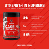 Six Star Casein Protein Powder Elite Casein Protein Powder Slow-Digesting Micellar Casein Protein Powder for Muscle Gain Triple Chocolate Protein Powder, 2 lbs (26 Servings) (Package May Vary)