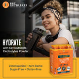 KEY NUTRIENTS Electrolytes Powder Packets - Tangy Orange 20 Pack Hydration Packets - Travel Hydration Powder - No Sugar, No Calories, Gluten Free - Made in USA