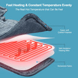 NIUONSIX Heating Pad for Neck and Shoulder Valentines Day Gifts for Her/Him/Women/Men/Mom/Dad 2lb Weighted Heated Pad for Pain Relief 6 Heat Settings 2H Countdown
