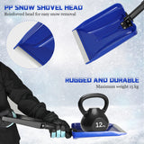 ORIENTOOLS Folding Snow Shovel with D-Grip Handle and Durable Aluminum Edge Blade, Emergency Snow Shovel for Car, Truck, Recreational Vehicle, etc.(Blade 9")