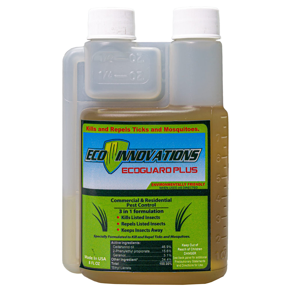 Kills Ticks & Mosquitoes on Contact. All Natural Outdoor Insecticide S