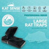 Kat Sense Rat Traps for House (12 Pack) Humane Rodent Trap for Instant Kill Results, Easy to Use Mouse Traps, Effective Anti-Rodent Solution, Reusable, Indoor ‘N Outdoor