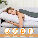 VIBOOS Heating Electric Pad for Back, Shoulders, Abdomen, Waist, Legs, Arms, Electric Heating Pad with Heat Settings, Timer, Heat Pad with Auto Shut Off, Dark Gray (20''×24'')